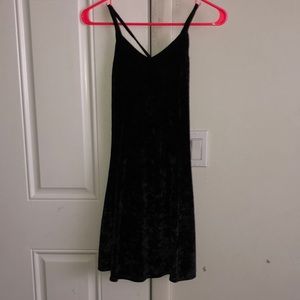 XS Arizona Black Polyester Mini Dress